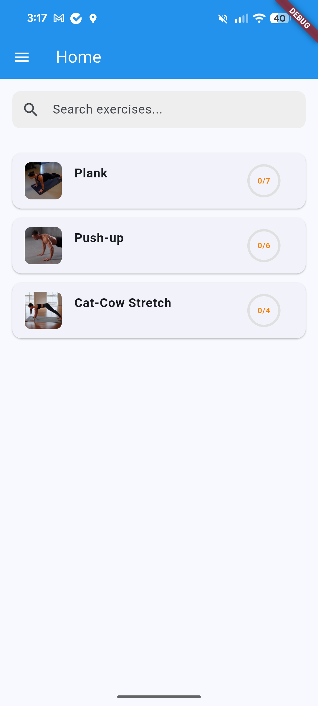 Kinecile App Screenshots - left
